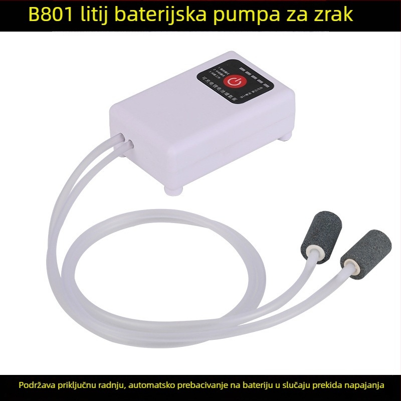 Prenosna pumpa za oksigenaciju akvarija s AC/DC dvostrukim napajanjem, težina 162 g, kompatibilna s privatnim markama