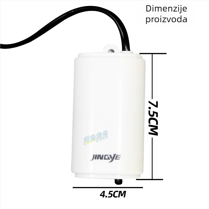 Chi Yiheng Pumpa za kisik akvarij - priključna, mali aerator s jednim otvorom, za kućnu upotrebu, težina iznad 20 g