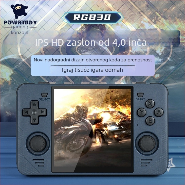 Powkiddy prijenosna konzola s otvorenim kodom – USB, 3,5 mm audio, bez memorijske kartice, RPG igre, MP4 player