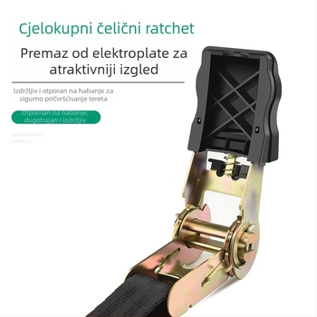 Baolian napinjač za pojas za kamion, kompakni zupčasti mehanizam, automatsko zaključavanje za pričvršćivanje tereta, ojačan dizajn