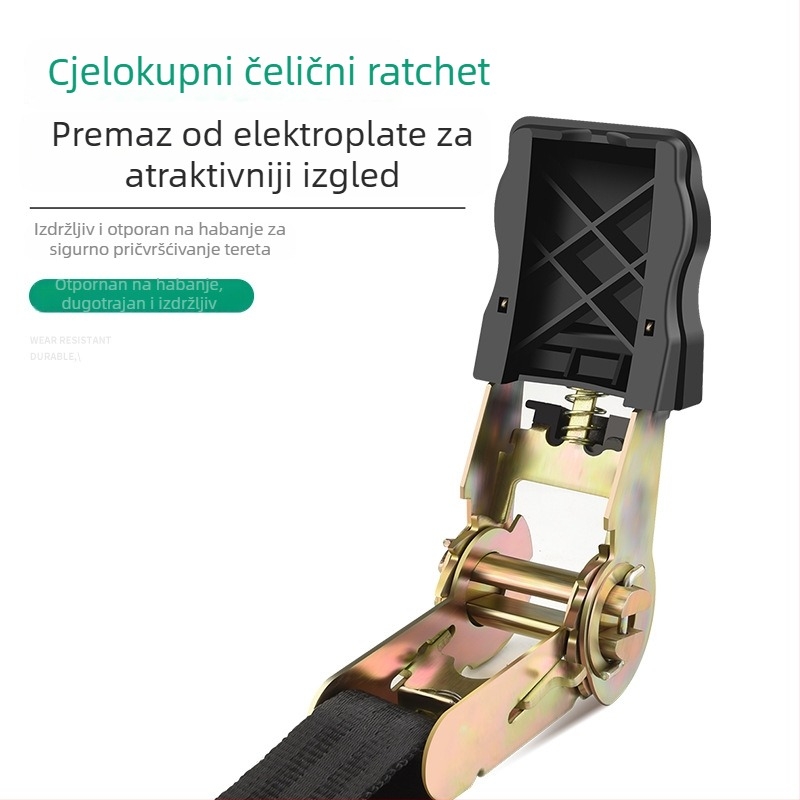 Baolian napinjač za pojas za kamion, kompakni zupčasti mehanizam, automatsko zaključavanje za pričvršćivanje tereta, ojačan dizajn
