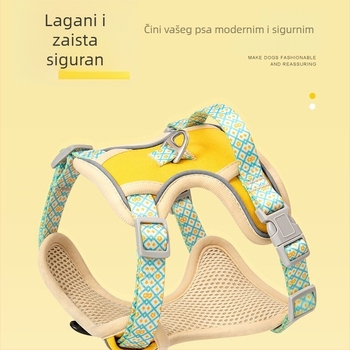 Postroj i povodac za kućne ljubimce od užeta, poliester, model HSYHZSZSXBZTS, neproduživo