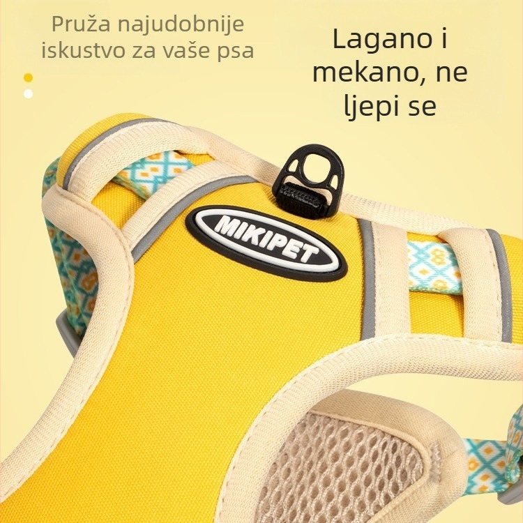 Postroj i povodac za kućne ljubimce od užeta, poliester, model HSYHZSZSXBZTS, neproduživo