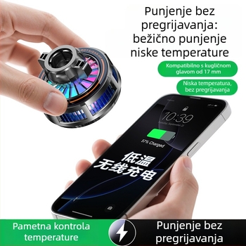 H8A-15W Bežično punjenje s magnetskim rashladnim radijatorom, MagSafe glava, Type-C sučelje, plast i metal