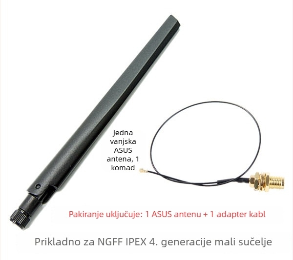 Stolni WiFi 6 dual-band usmjerivač s antenom za pojačanje i SMA konektorom, 10/6 dB