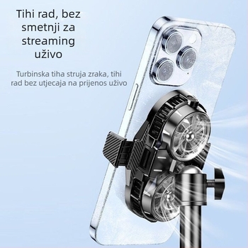 Klip za hlađenje za live streaming s poluvodičkim hlađenjem i ugrađenim ventilatorom, nosač za igre