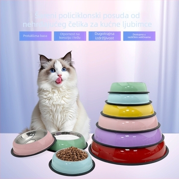 Posuda za pse od nehrđajućeg čelika – anti-spill zdjela za hranjenje kućnih ljubimaca, PA602