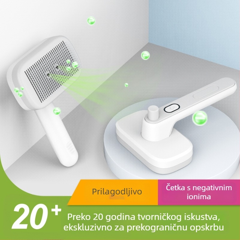 Grebena za pse s iglama od nehrđajućeg čelika – negativni ioni, model 0101-124, Cool di
