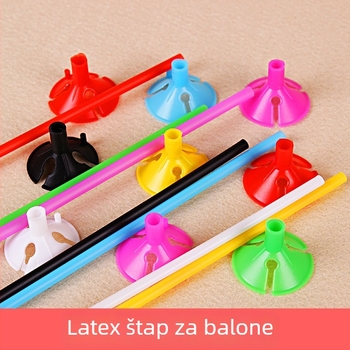 Produženi plastični nosač balona za dekor uličnog štanda (materijal: plastika; tip balona: drugi; oblik: drugi)