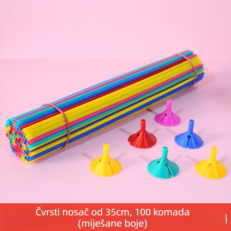 Produženi plastični nosač balona za dekor uličnog štanda (materijal: plastika; tip balona: drugi; oblik: drugi)