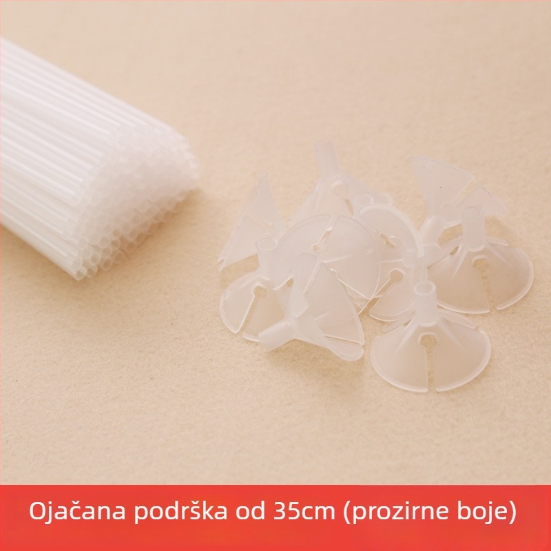 Produženi plastični nosač balona za dekor uličnog štanda (materijal: plastika; tip balona: drugi; oblik: drugi)