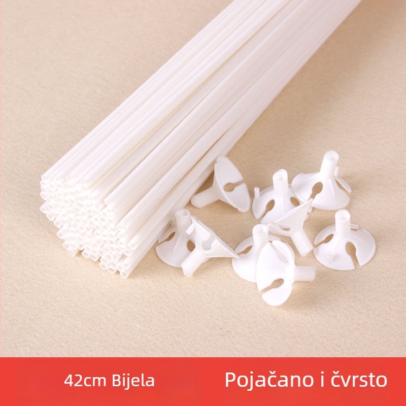 Produženi plastični nosač balona za dekor uličnog štanda (materijal: plastika; tip balona: drugi; oblik: drugi)