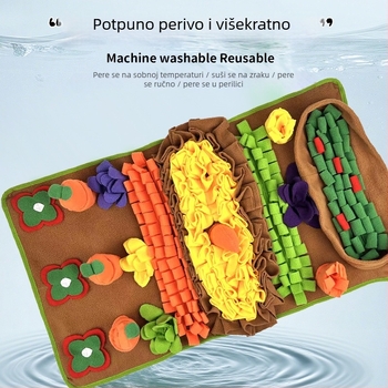 Matrica za miris s sporim hranjenjem za pse – interaktivna puzzle igra za poticanje uma i skrivanje poslastica