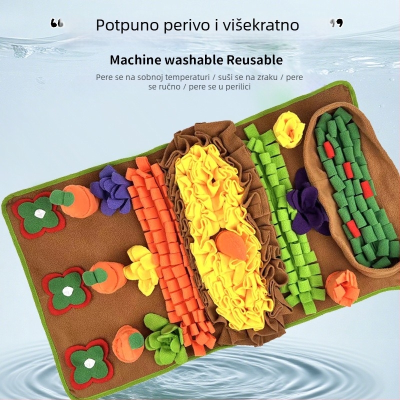 Matrica za miris s sporim hranjenjem za pse – interaktivna puzzle igra za poticanje uma i skrivanje poslastica