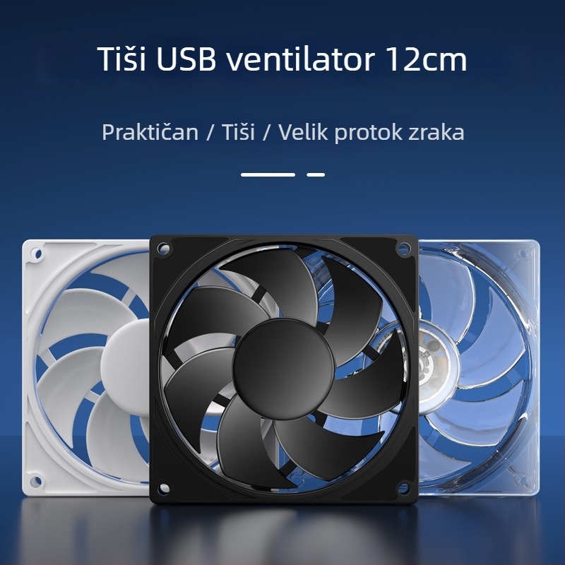 Ventilator za hlađenje kućišta računala, 5V, aksijalni, 1800 ob/min, ležaj s uljem, zračno hlađenje