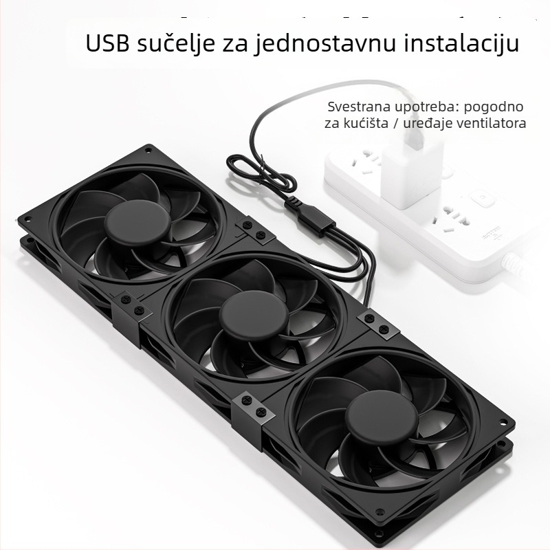 Ventilator za hlađenje kućišta računala, 5V, aksijalni, 1800 ob/min, ležaj s uljem, zračno hlađenje