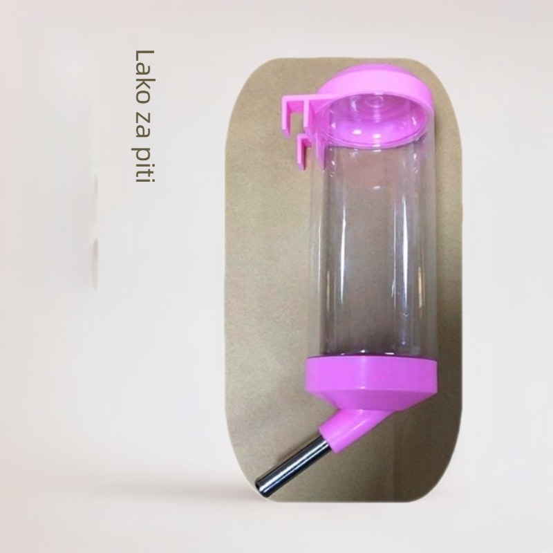 Viseća posuda za vodu za kućne ljubimce s kuglastim izlazom, 500 ml, plastika, 80 g