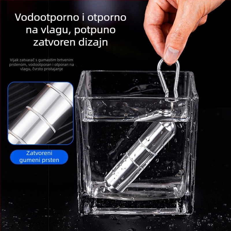 Vanjska vodootporna cijev za skladištenje cigareta od aluminijske legure – višedijelna, odvojiva, prilagodljiva, nije ručna izrada