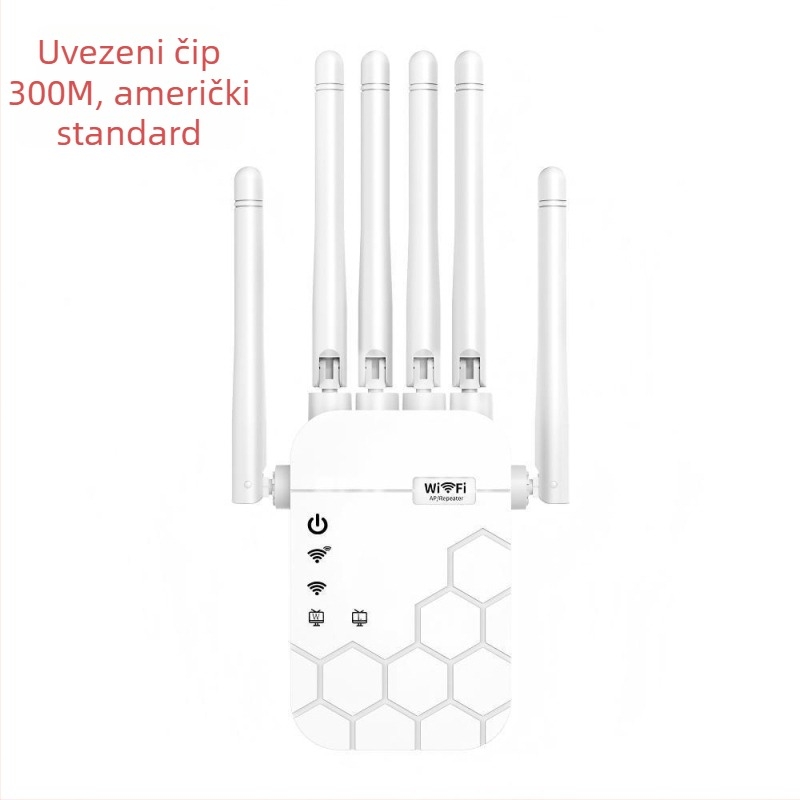 WiFi repeater sa šest antena | 1200 Mbps | pokrivenost 300 m | 802.11ac | kroz zid