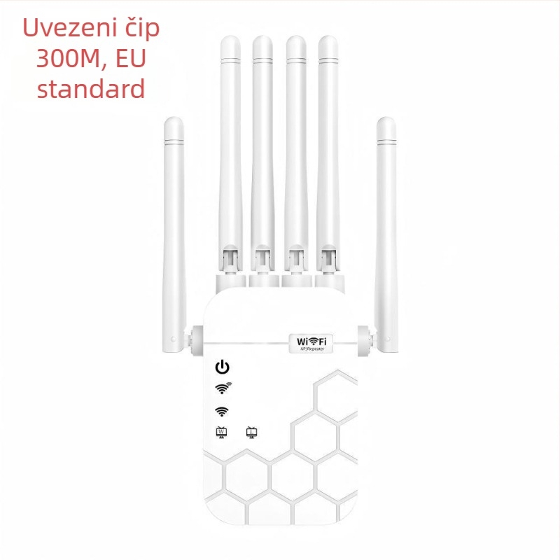 WiFi repeater sa šest antena | 1200 Mbps | pokrivenost 300 m | 802.11ac | kroz zid