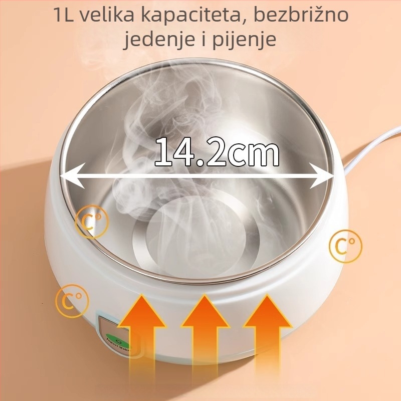 Grijač zdjele vode za mačke od nehrđajućeg čelika