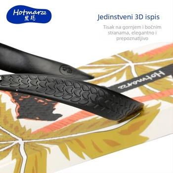 Hotmarzz Blackma Muške PVC japanke s otvorenim prstom, PVC gornji dio i potplat, potplat oblikovan injekcijom, protuklizne, brzo sušeće i vodootporne, za sve sezone