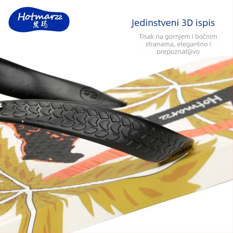 Hotmarzz Blackma Muške PVC japanke s otvorenim prstom, PVC gornji dio i potplat, potplat oblikovan injekcijom, protuklizne, brzo sušeće i vodootporne, za sve sezone