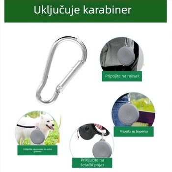 Sklopiva dvostruka posuda za hranjenje kućnih ljubimaca – TPE materijal, Doggs marka, prenosna za vanjsku upotrebu