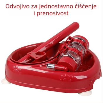 Plastični dispenser vode za kućne ljubimce s dizajnom usisne čaše — za mačke i pse, bez automatskog hranjenja, LXGPET