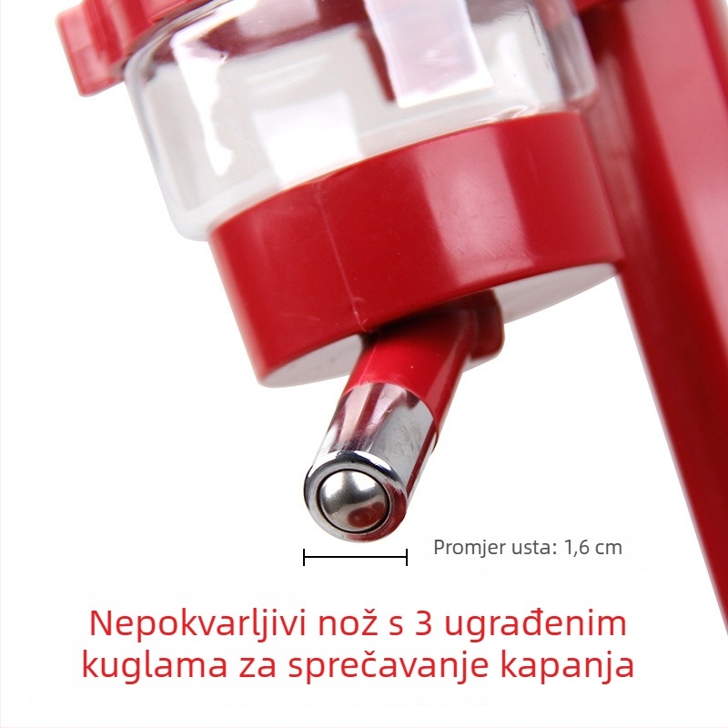 Plastični dispenser vode za kućne ljubimce s dizajnom usisne čaše — za mačke i pse, bez automatskog hranjenja, LXGPET