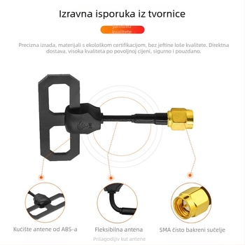 5,8 GHz FPV antena za video prijenos na UAV – visok dobitak, otporna na smetnje, omni‑smerna