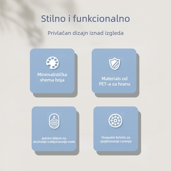 Prijenosna posuda za vodu za psa s automatskim hranjenjem, DOXIMON plastična posuda za vodu za kućne ljubimce, univerzalna upotreba