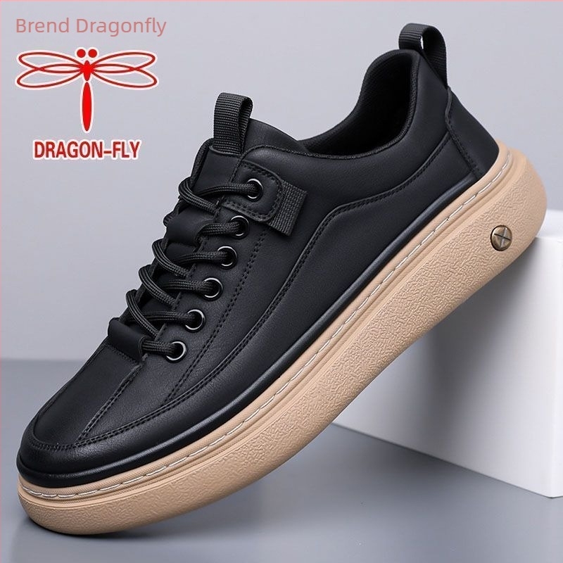 Dragonfly tenisice - Prozračna kožna tenisica za unisex, lagana protuklizna gumena potplata, bočni zip i šniranje, okrugli vrh