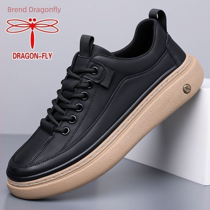 Dragonfly tenisice - Prozračna kožna tenisica za unisex, lagana protuklizna gumena potplata, bočni zip i šniranje, okrugli vrh