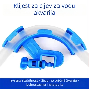 Klip za fiksiranje cijevi za izmjenu vode u akvariju – plast, 35 g, oprema za akvarij