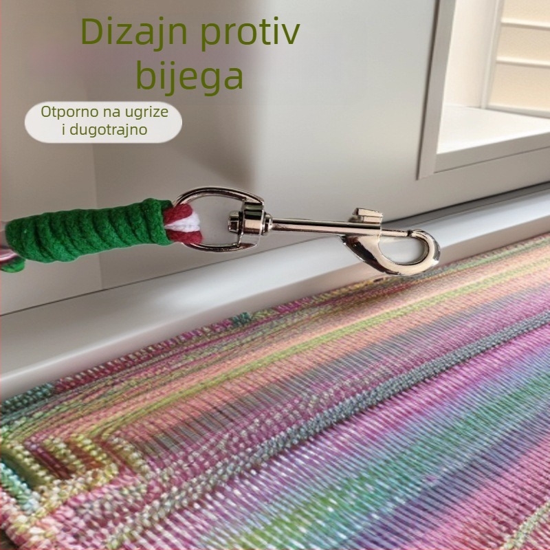 Šetnja za psa, neproduživa, ručno tkan konopac od pamuka, marka Lile, model 005