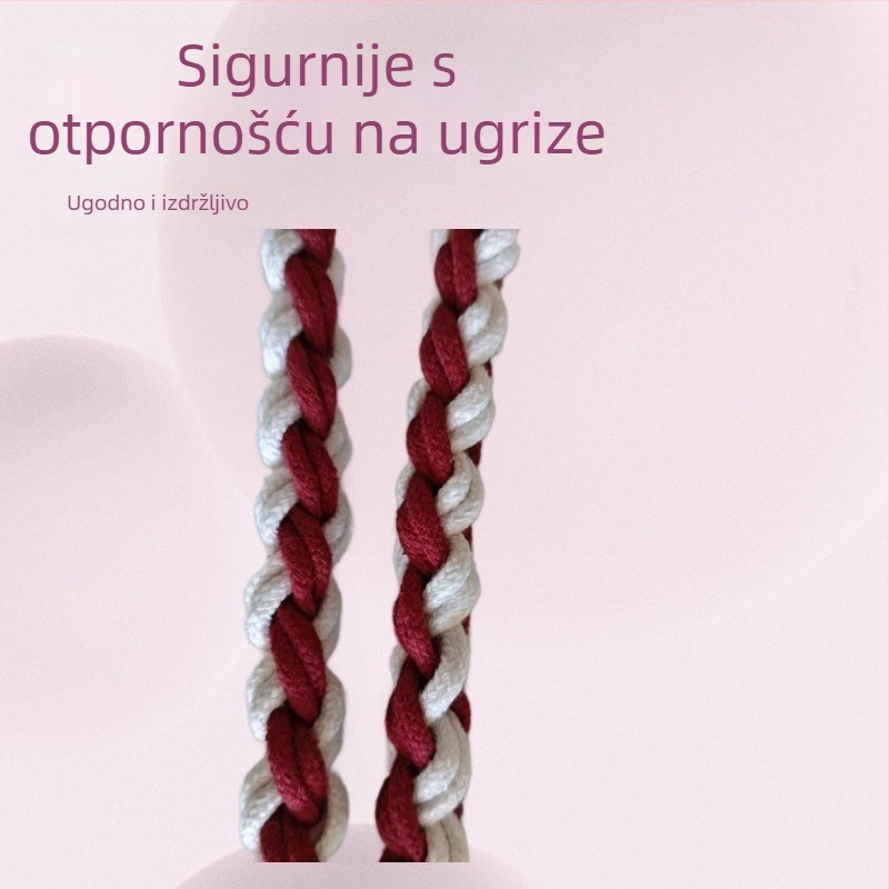Šetnja za psa, neproduživa, ručno tkan konopac od pamuka, marka Lile, model 005