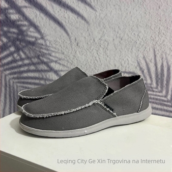 Muški platneni loafersi bez vezanja – prozračni, lagani, protuklizni, EVA taban