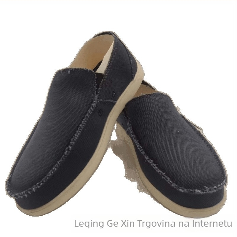 Muški platneni loafersi bez vezanja – prozračni, lagani, protuklizni, EVA taban