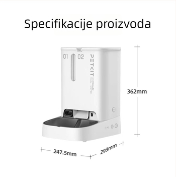 Petkit inteligentna hranilica Solo Twin Star s vizualizacijom za mačke i pse