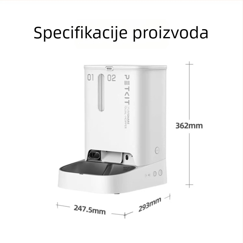 Petkit inteligentna hranilica Solo Twin Star s vizualizacijom za mačke i pse