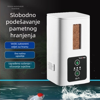 Xinma Automatska hranilica za akvarij s tajmerom, za KOI, zlatne ribice i kornjače