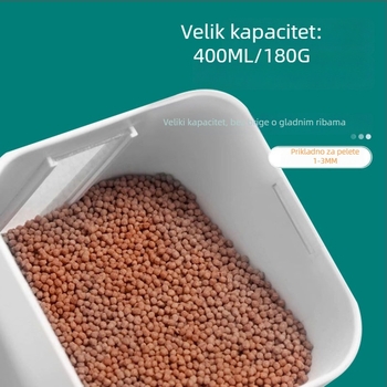 Xinma Automatska hranilica za akvarij s tajmerom, za KOI, zlatne ribice i kornjače