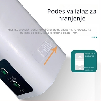 Xinma Automatska hranilica za akvarij s tajmerom, za KOI, zlatne ribice i kornjače