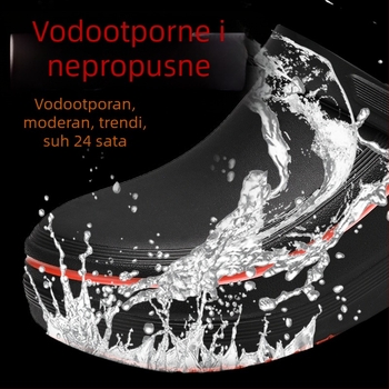 Kuhinjske cipele protiv klizanja, vodootporne, EVA gornji dio, TPR đon, zatvaranje kopčom, okrugli vrh, niski potpetice