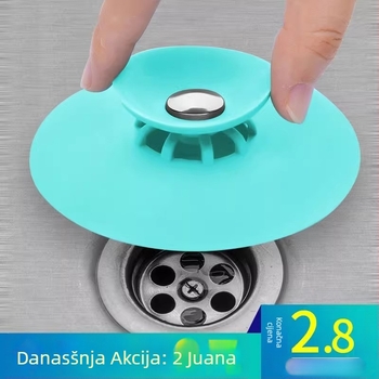 Zaporka za umivaonik – pritisni tip, diskovitog oblika, protiv mirisa