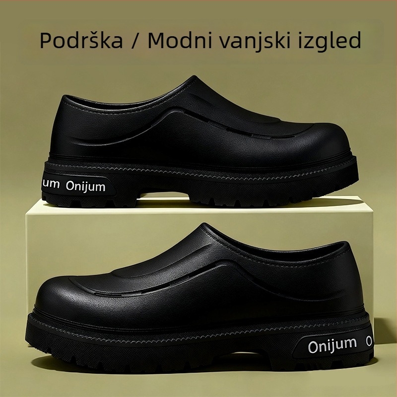 Muške papuče Cooler s debelim potplatom za ljeto, EVA gornji dio i EVA potplat, injekcijska tehnologija izlijevanja potplata, slip-on, za kuću i van
