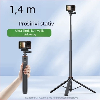 Brdrc prošireni selfie štap za DJI Action 5 Pro, Osmo 360 / Osmo 3/4 — aluminijska legura