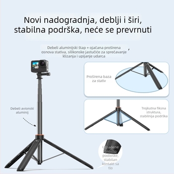 Brdrc prošireni selfie štap za DJI Action 5 Pro, Osmo 360 / Osmo 3/4 — aluminijska legura