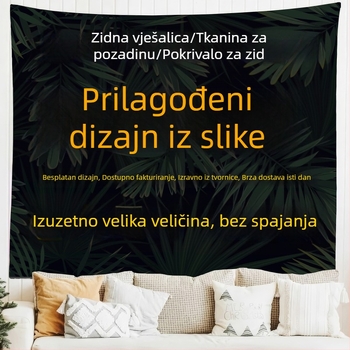 Skandinavski geometrijski goblen, 100% poliester, pravokutni oblik, strojno pranje, za spavaću sobu